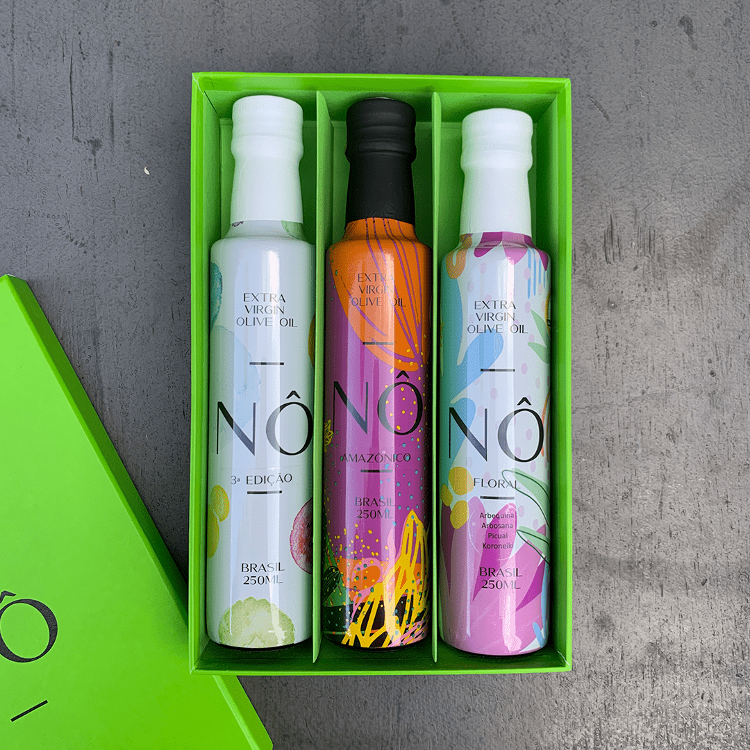 NÔ FLORAL 250ML + NÔ AMAZÔNICO 250ML + NÔ TERCEIRA EDIÇÃO 250ML - Nô Azeites | Shop